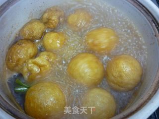 面筋包塞肉的做法步骤：7