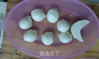 七星伴月蛋羹的做法步骤:2