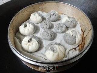 黑白配-----香菇猪肉包子的做法步骤:14