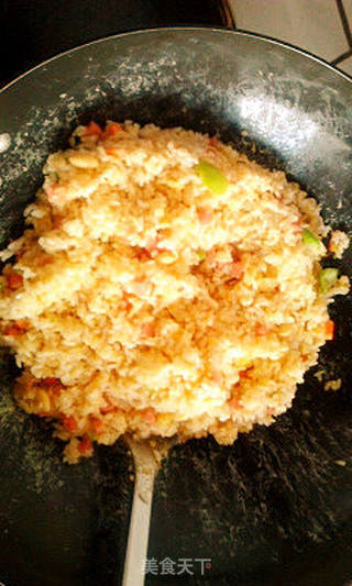 小太阳蛋炒饭的做法步骤:9
