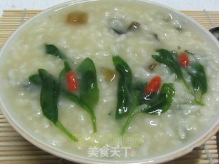 皮蛋枸杞粥的做法步骤:11