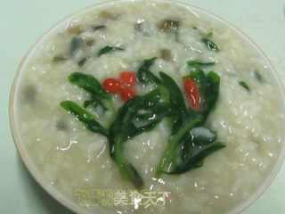皮蛋枸杞粥的做法步骤:12