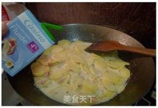 法式“家常菜”—奶香培根焗土豆 gratin dauphinois的做法步骤:10
