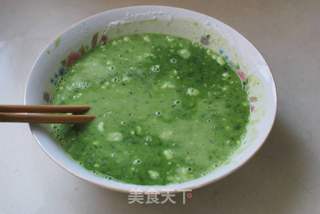 令人如沐春风、翠绿怡人的【苜蓿菜汁饼】(绝无任何添加剂)的做法步骤:6