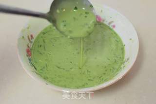 令人如沐春风、翠绿怡人的【苜蓿菜汁饼】(绝无任何添加剂)的做法步骤:10