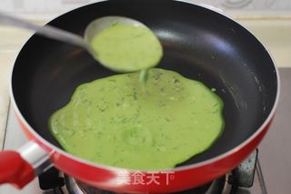 令人如沐春风、翠绿怡人的【苜蓿菜汁饼】(绝无任何添加剂)的做法步骤:13