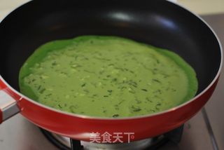 令人如沐春风、翠绿怡人的【苜蓿菜汁饼】(绝无任何添加剂)的做法步骤:15