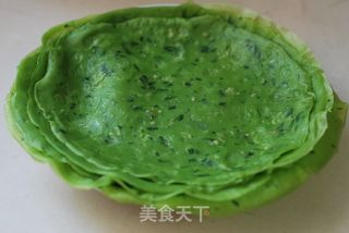 令人如沐春风、翠绿怡人的【苜蓿菜汁饼】(绝无任何添加剂)的做法步骤:18