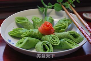 令人如沐春风、翠绿怡人的【苜蓿菜汁饼】(绝无任何添加剂)的做法步骤:19