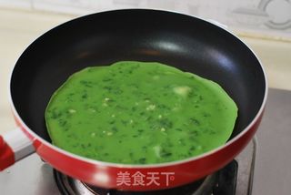 令人如沐春风、翠绿怡人的【苜蓿菜汁饼】(绝无任何添加剂)的做法步骤:16