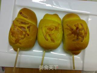 咖喱棒棒小面包的做法步骤:9