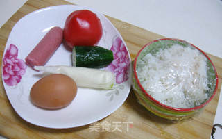 缤纷五彩饭的做法步骤：1