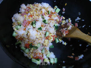 缤纷五彩饭的做法步骤:11