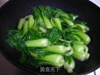 香菇油菜的做法步骤：5