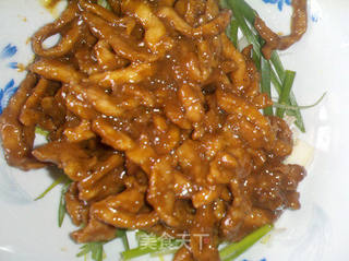 京酱肉丝的做法步骤:4