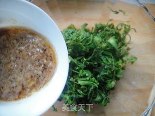 [春天的故事]－－蒜泥拌荠菜的做法步骤：8