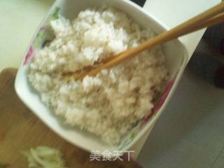 蔬菜鸡蛋炒饭的做法步骤:3