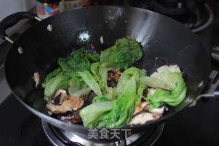 蚝油香菇生菜的做法步骤:6