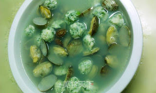 鲜的没得比蛤蜊荠菜鱼丸汤的做法步骤:15