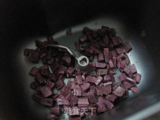 紫薯开花馒头的做法步骤：2