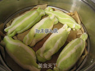 柳纹糖果包----一款最有四月味道的减肥包子的做法步骤:17