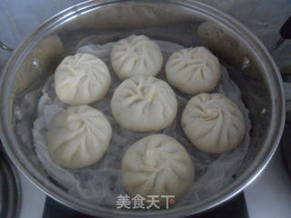 小白菜素馅包子的做法步骤:16
