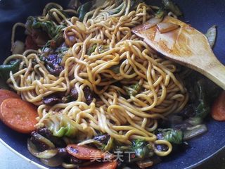 新疆牛肉炒面的做法步骤：15