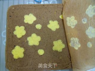 【彩绘蛋糕系列】花儿朵朵蛋糕卷的做法步骤：14