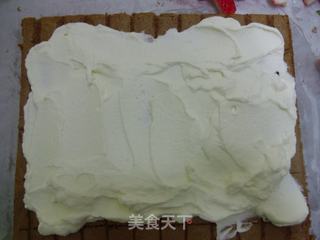 【彩绘蛋糕系列】花儿朵朵蛋糕卷的做法步骤：16
