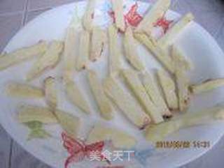 烤地瓜条的做法步骤：2