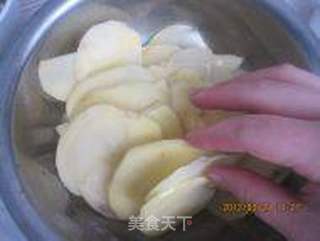 无油健康烤薯片--10分钟搞定休闲小零食的做法步骤:4