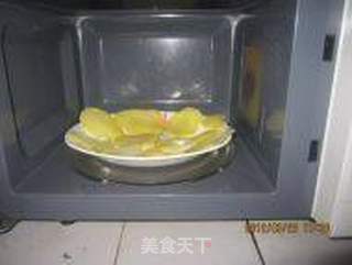 无油健康烤薯片--10分钟搞定休闲小零食的做法步骤:6