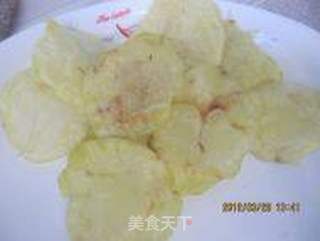 无油健康烤薯片--10分钟搞定休闲小零食的做法步骤:9