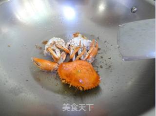 膏蟹炒韩国年糕的做法步骤:6