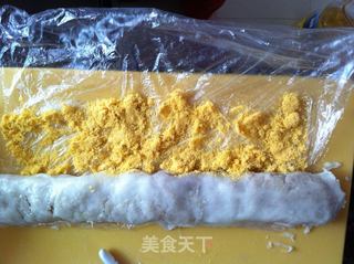 可口肉松地瓜糕的做法步骤:8