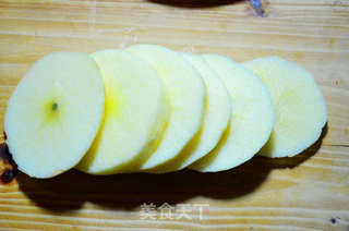幸福美食:清爽的薄荷炼乳苹果排的做法步骤:3