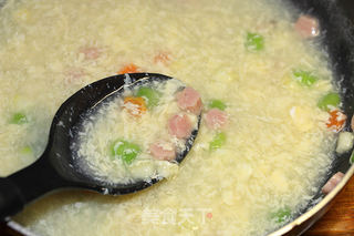 四色花蛋羹的做法步骤:7