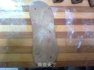 怪味紫薯酥饼——第一次用平底锅做的酥饼的做法步骤:8