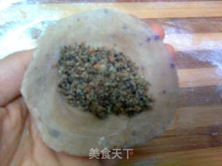怪味紫薯酥饼——第一次用平底锅做的酥饼的做法步骤:14