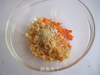 虾米胡萝卜饼的做法步骤:6