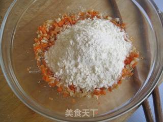 虾米胡萝卜饼的做法步骤:7