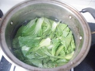 青菜瑶柱豆腐汤的做法步骤:4