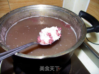 桂花赤豆酒酿元宵的做法步骤:3