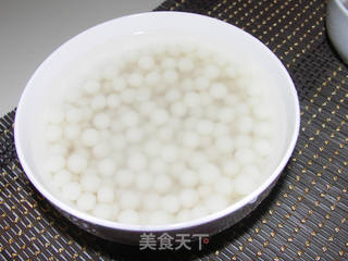 桂花赤豆酒酿元宵的做法步骤:5