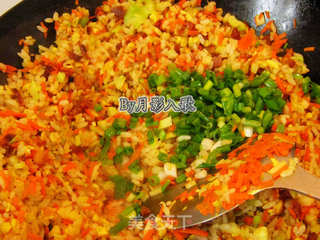金香玉蛋炒饭-----两个诀窍炒出粒粒香饭的做法步骤:10