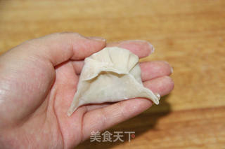 清香诱人的口感--【豆角猪肉饺】的做法步骤:14