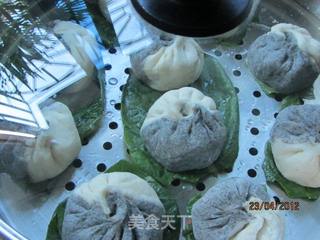 双色包子（猪肉泡菜笋干馅儿）的做法步骤：17