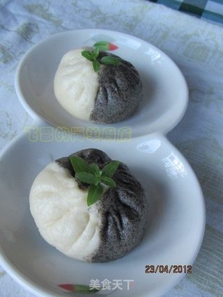 双色包子(猪肉泡菜笋干馅儿)的做法步骤:18