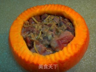 南瓜鼓汁蒸排骨的做法步骤：5
