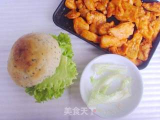 新奥尔良鸡肉汉堡的做法步骤:11